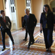 Senate Majority Leader Mitch McConnell (C) (R-KY) returns to his office after the U.S. Senate adjourned for the day January 23, 2019 in Washington, DC. McConnell has indicated the Senate will vote on two bills to end the partial government shutdown on Thursday of this week.